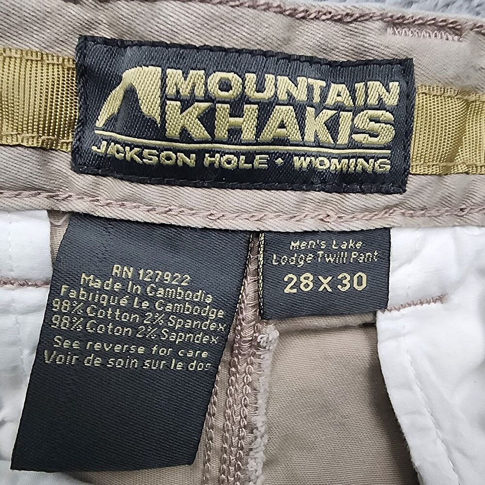 Mountain Khaki Men’s Lake Lodge Twill Pants 28x30 Beige Casual Outdoor Durable - Picture 5 of 13
